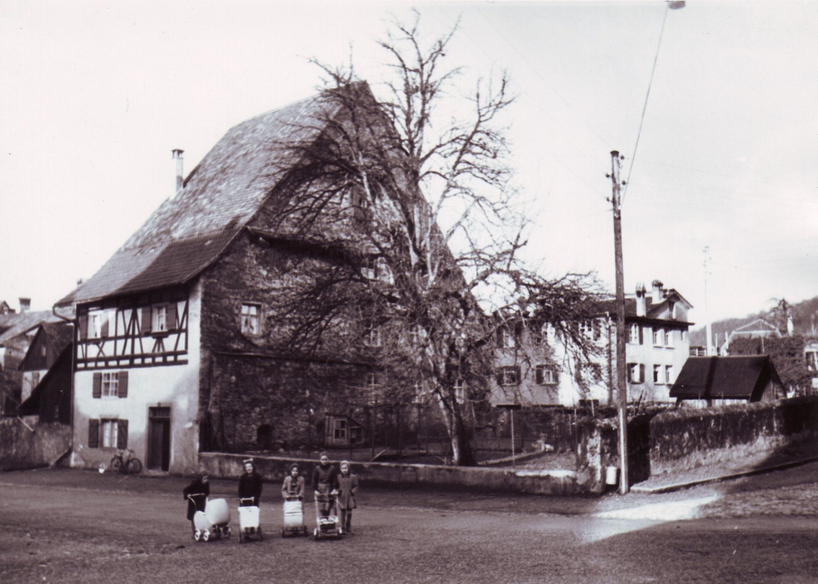 Das alte Rathaus in Bregenz 1955